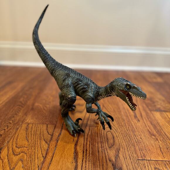 Dinosaurs Two NKOK 2020 Raptor and Triceratops Large Posed Prehistoric Toys Dino - Picture 9 of 16
